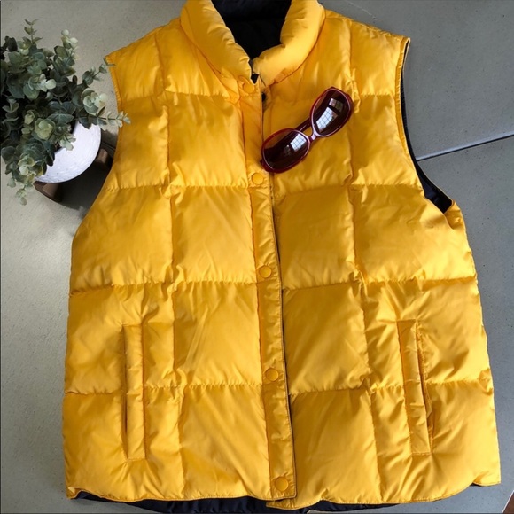 Lands' End Jackets & Blazers - Lands’ End REVERSIBLE Winter DOWN puffer vest M